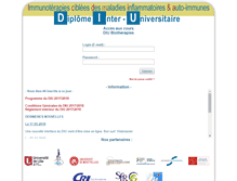 Tablet Screenshot of diu-biotherapies.org